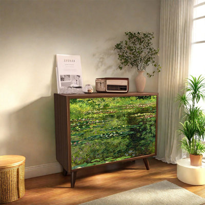 Pine Decorative Cabinet with Storage