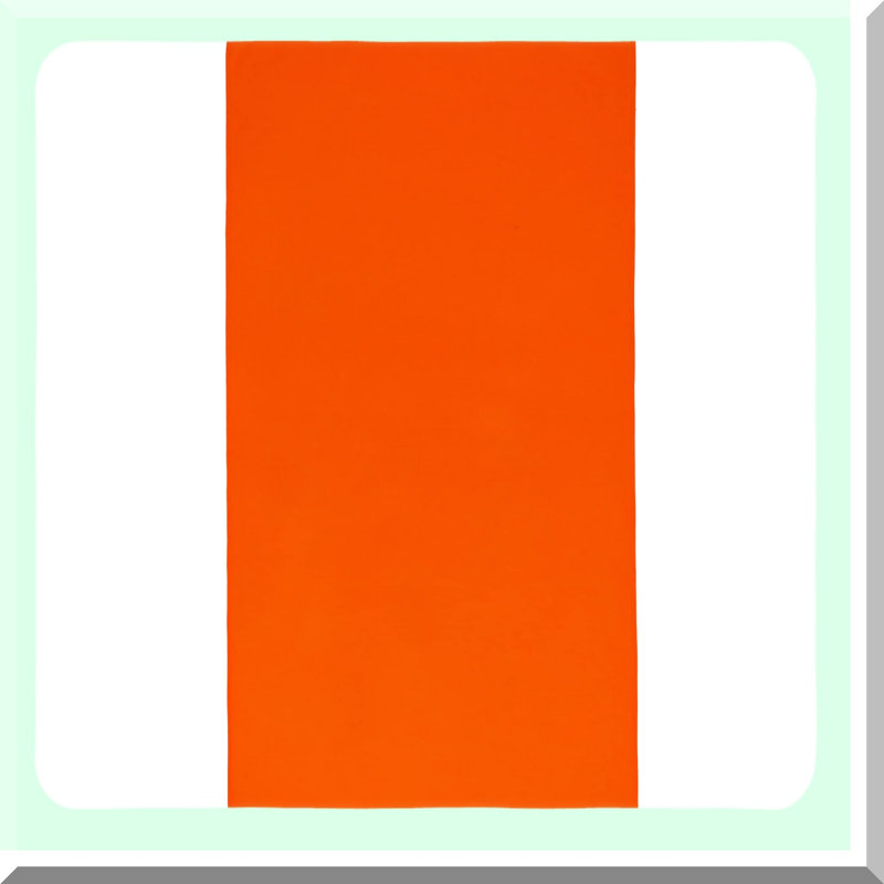 UltraSoft Cotton Beach Towel - 30x60 Inch, Extra Absorbent, Vibrant Orange, Perfect for Pool and Resort