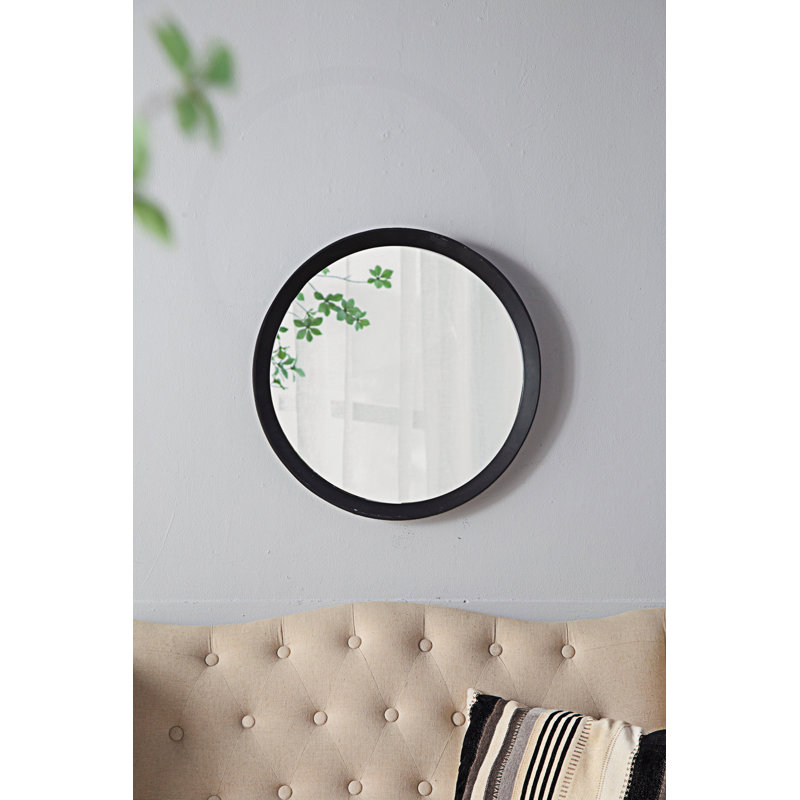 Transitional Decor Style Wall Mirror, Wall Decor, Entryway Console Lean Against Wall, Black