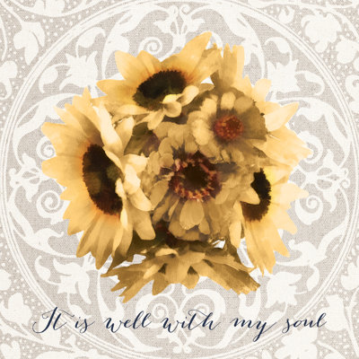 Well Soul Sunflowers - Wrapped Canvas Painting