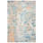 Riccio Abstract Blue/Beige/Orange Area Rug-1538313113