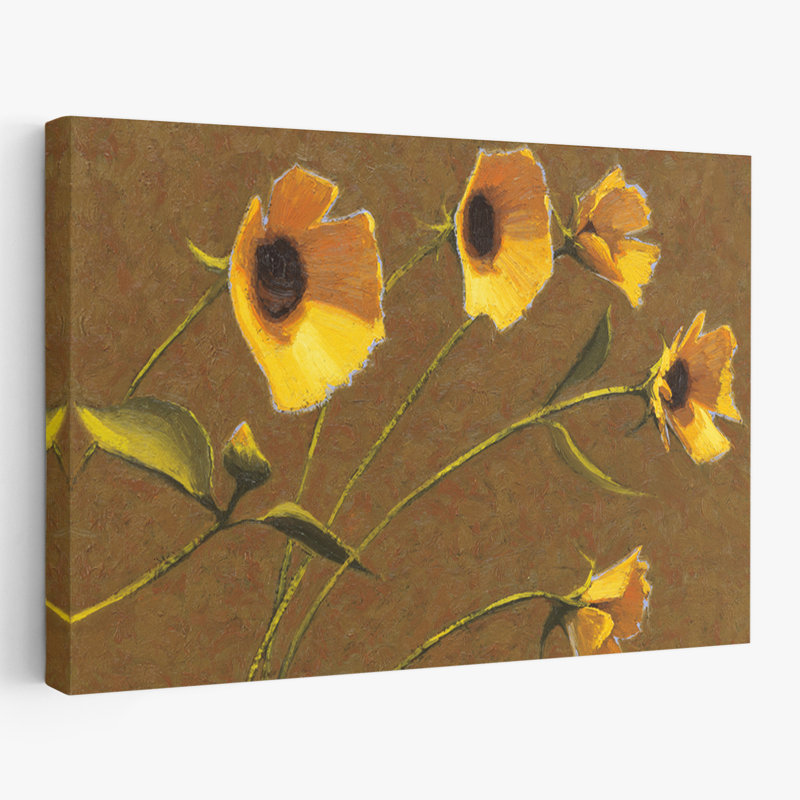 Fleurs florales - Fleurs ensoleillées III, H 16 po x l 24 po