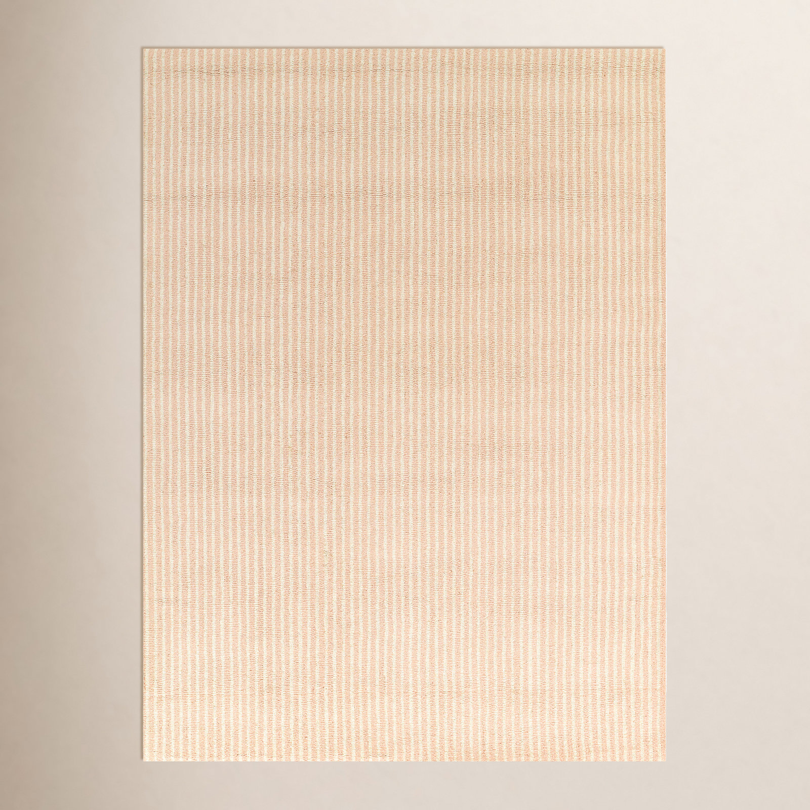 Lola Pink Hand-Tufted Striped Wool Rug, Rectangle 2' x 3'