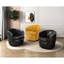 Fauteuil pivotant moderne gris Smoky Luxury