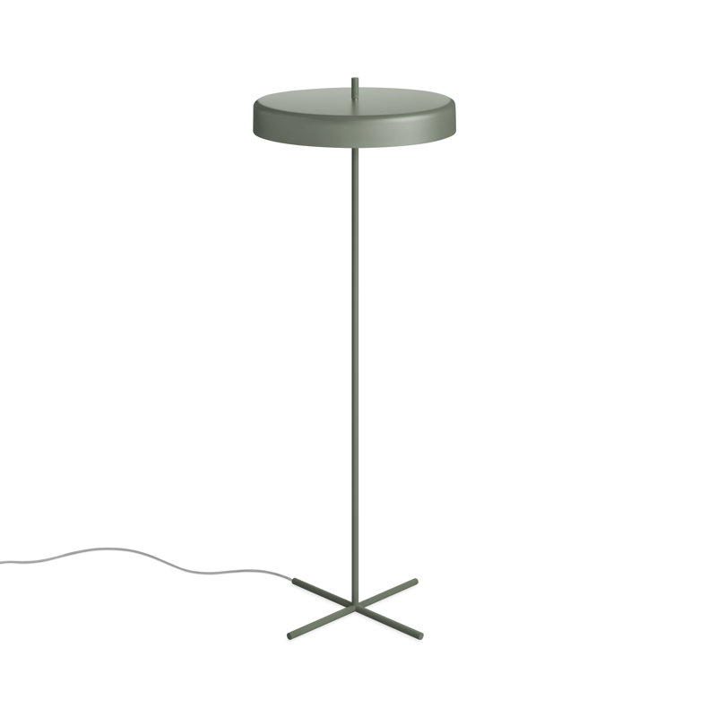 Bobber 57'' LED Traditional Floor Lamp, Gray Green