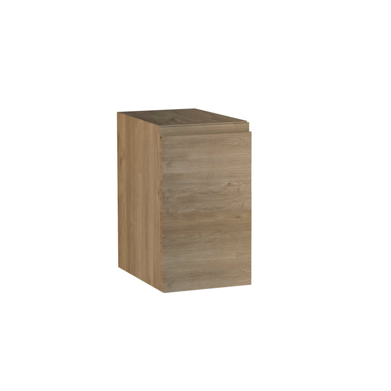 Unité de base de porte simple gauche DAX Pasadena brillant - 8 po x 19 po x 18 po, Chêne