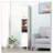 Tall Bathroom Storage Cabinet with Mirror