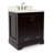 31'' Single Bathroom Vanity with White Quartz Top-93359438