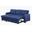 Canapé modulaire convertible rembourré avec méridienne coulissante-344434477-344434476