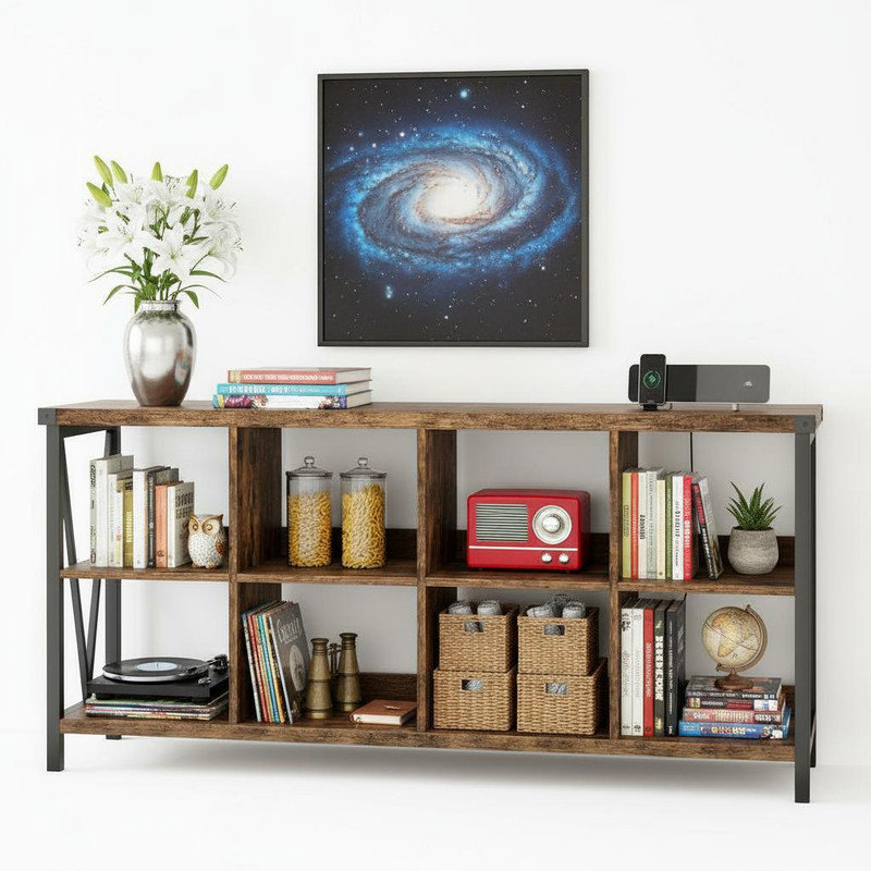 158cm Console Table, Brown