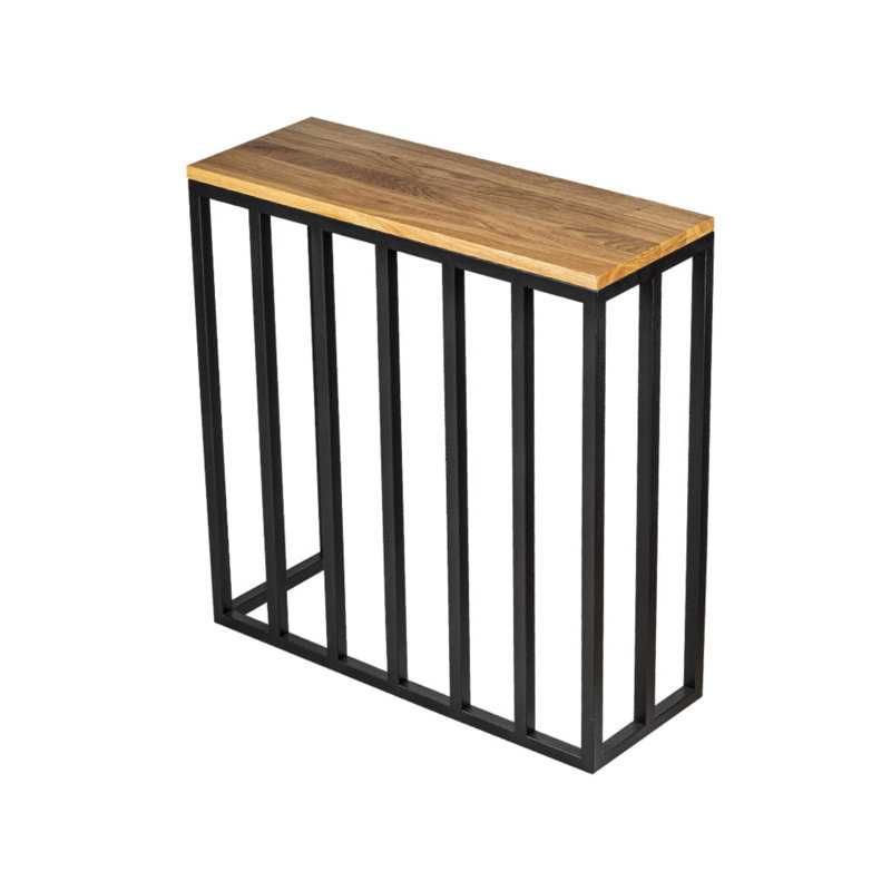 Mcgann 80cm Solid Wood Top Console Table