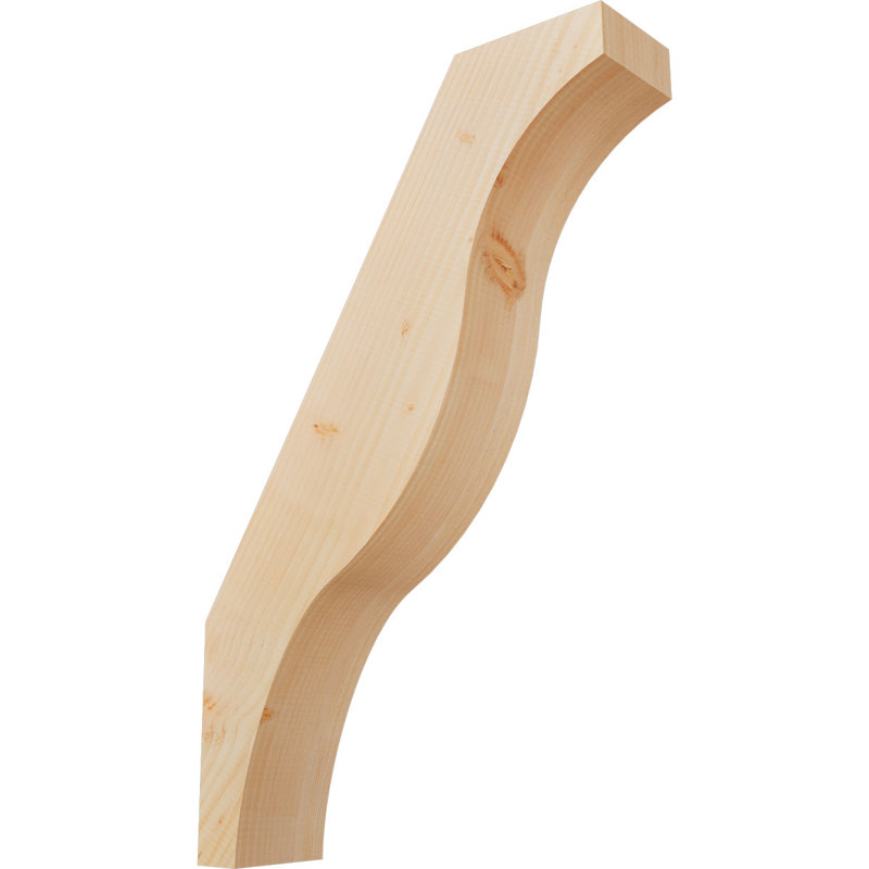 Funston Knee Brace, Douglas Fir, Smooth, 34" H x 5.5" W x 22" D