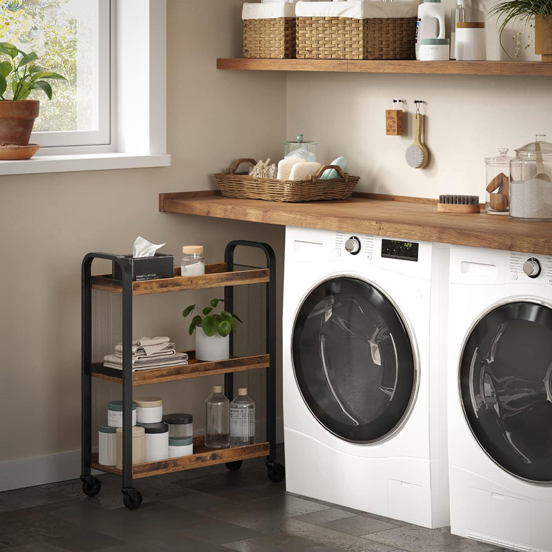 3-Tier Rolling Storage Cart With Wheels