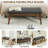 43.3'' W Tufted Linen Upholstered Bench with Solid Wood Legs-1538030600