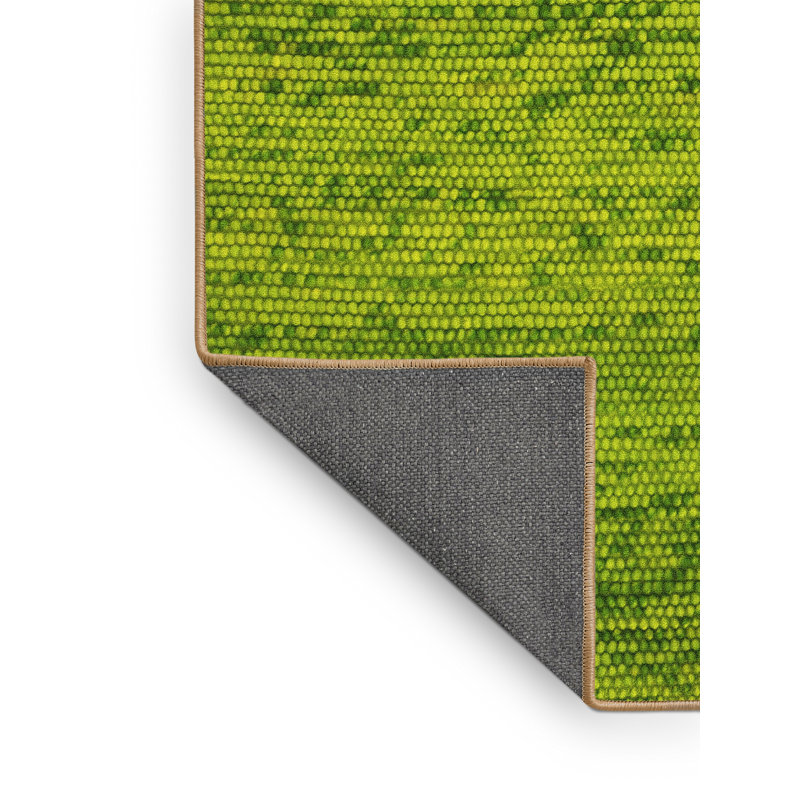Tapis abstrait en laine et polyester tissé à la machine 7 pi x 10 pi Litton