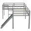 Space-saving Solid Wood L-shaped Twin Loft Bed With Slide And Ladder, Modern Style For Kids And Teens