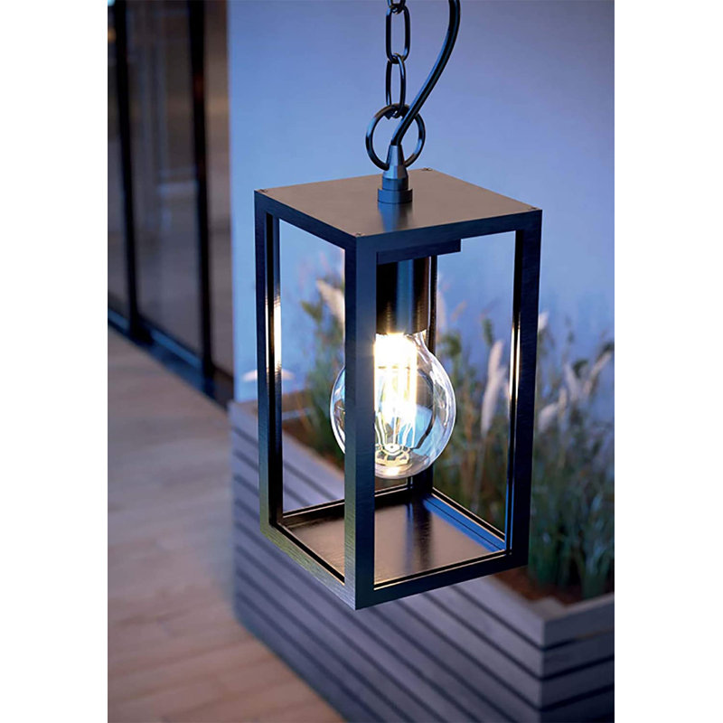 Toktam Black Outdoor Wall Lantern