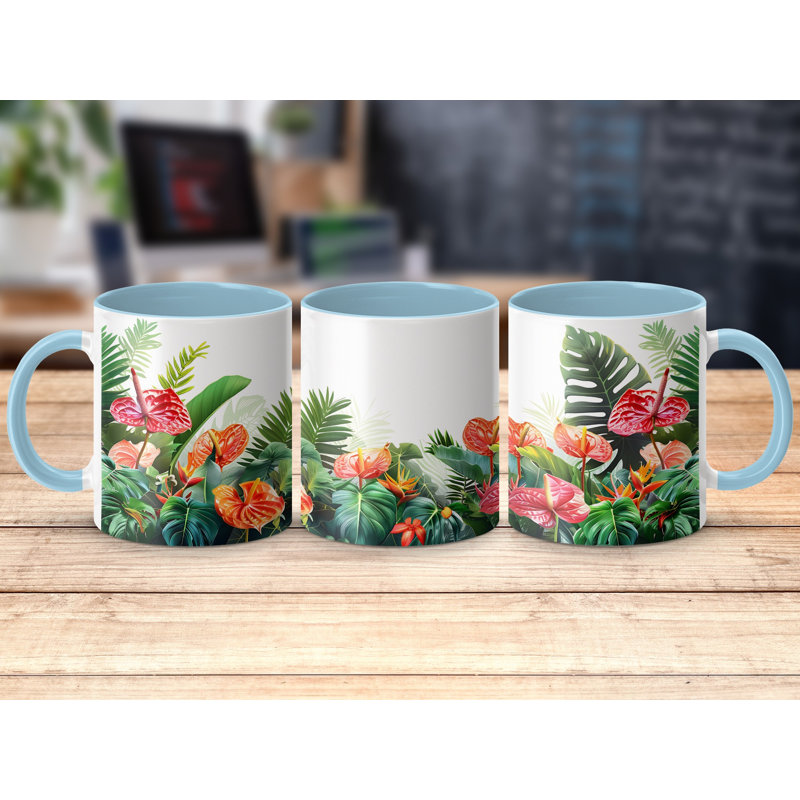 Ceramic Coffee Mug, Light Blue