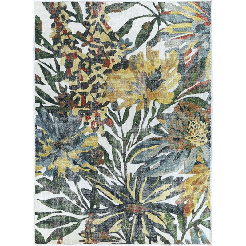 Tapis oriental vert Haddon, Rectangle 8 pi 8 po x 12 pi