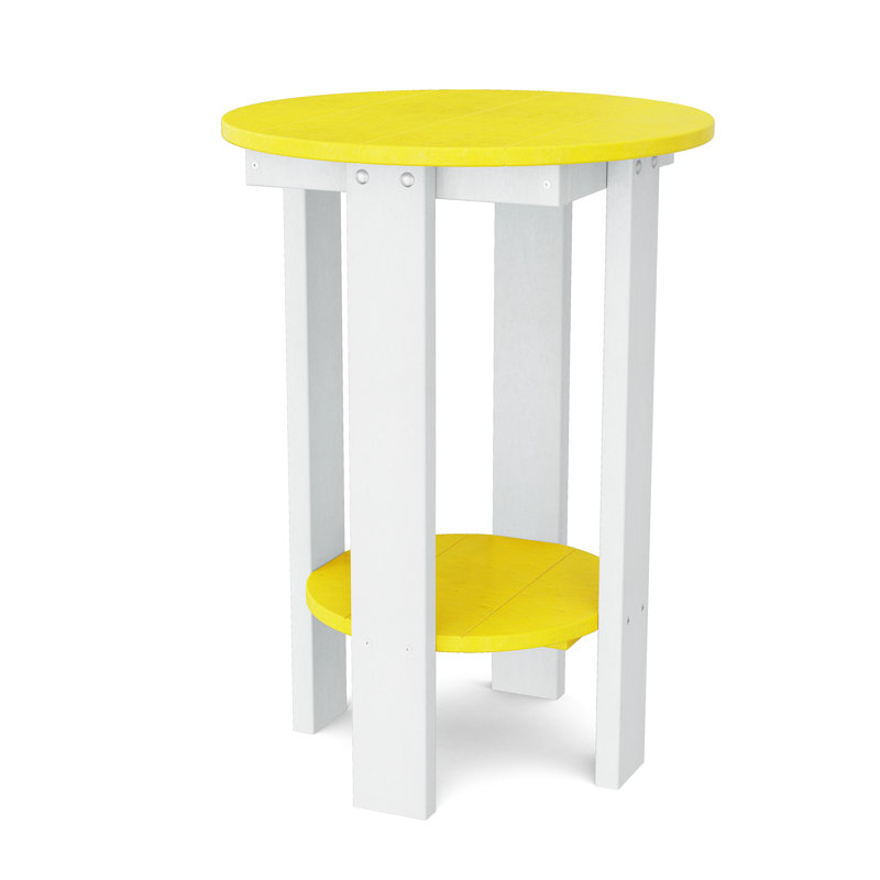 Table de balcon Heritage, Jaune citron / blanc