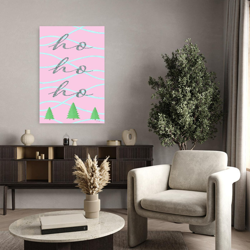 Contemporary Art Abstract Contemporary Christmas Tree Winter Art, 36" H x 24" W
