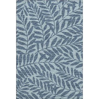 Premium Machine Washable Harsukhman AMF111 Blue Rug