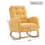 Chaise berçante d'appoint en peluche avec repose-pieds LY-5104-1100621976
