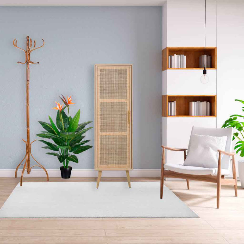 Waroona 1 Door Solid + Manufactured Wood Wardrobe