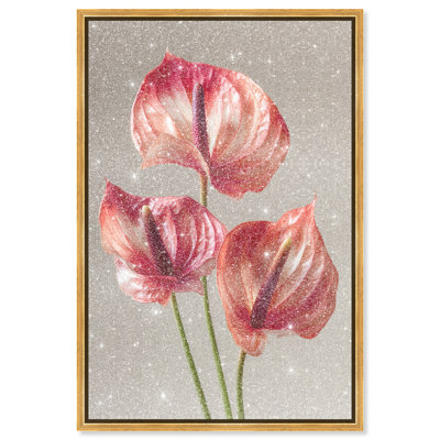 Crimson Silk Veins II Print by Oliver Gal