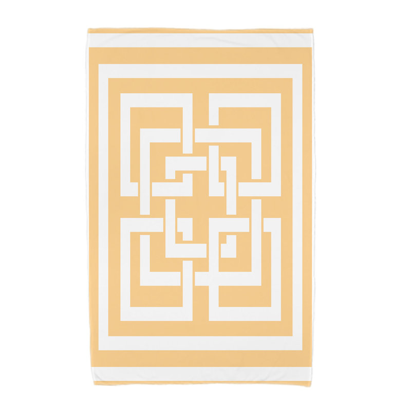 Serviette de bain Aksel, Jaune