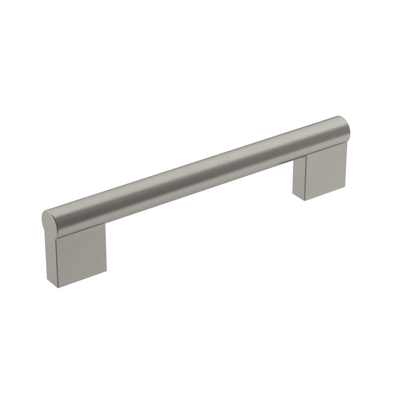 Versa 5-1/16 inch (128mm) Center-to-Center Satin Nickel Cabinet Bar Pull, Satin Nickel, 5 3/50"