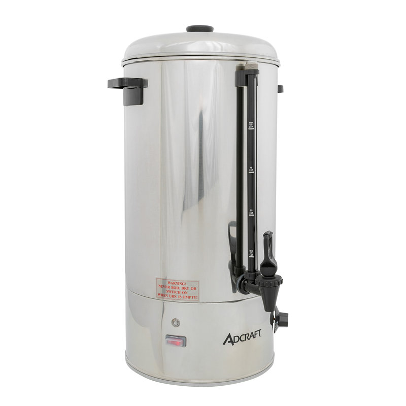 Adcraft 800 qt. Stainless Steel Whistling Hot Water Dispenser