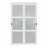 96"H Full-Assembled 3-Lite Primed Frosted Closet Sliding Doors With Hardware Kit & Handles-104313138