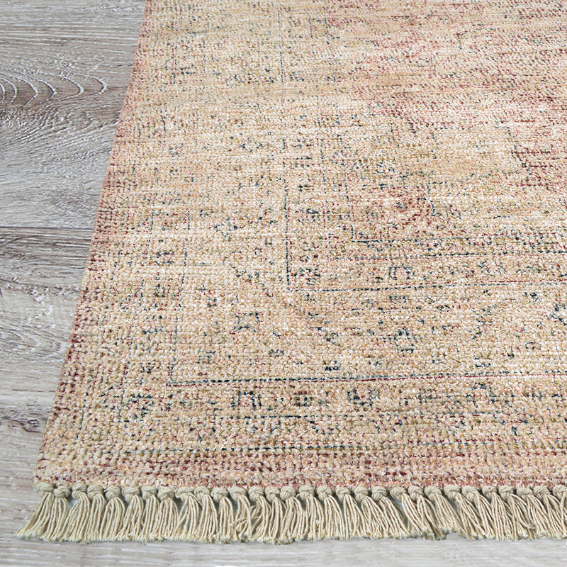Tapis multicolore grenat Tateo Tajan, 8 pi x 10 pi