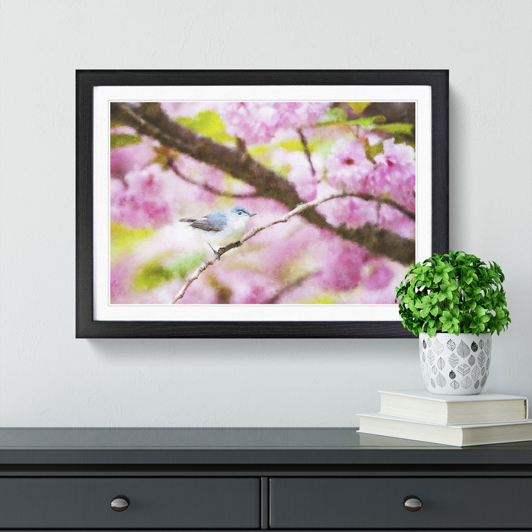 Bird In The Cherry Blossom Tree Painting