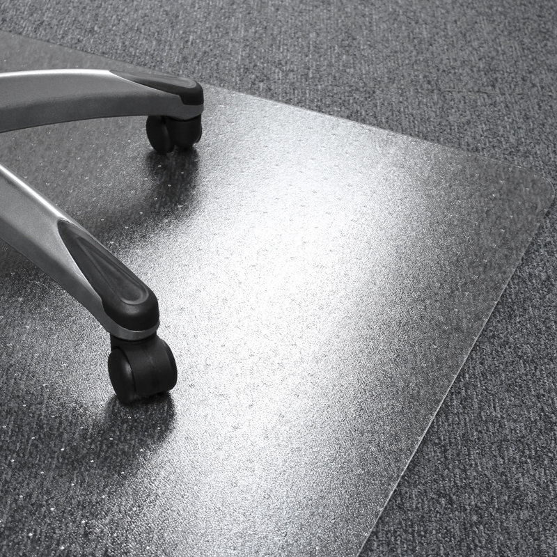 Tapis de chaise biseauté en polycarbonate Floortex, 48 po x 53 po, Non inclus