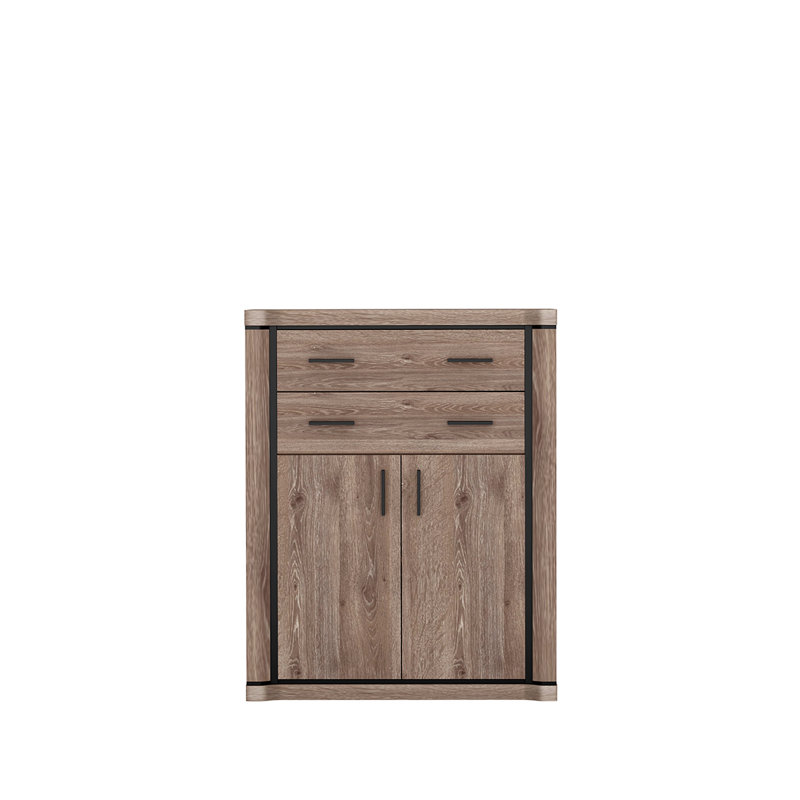 Temmo Laminate Rectangle Accent Cabinet, Truffle Oak