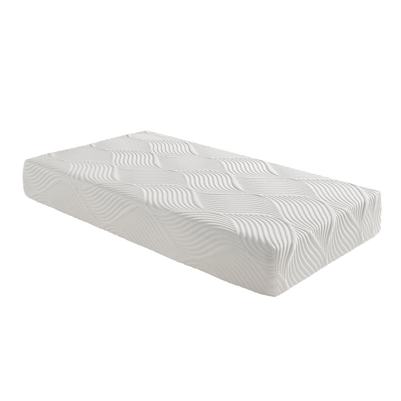 10-Inch Twin Size Bed Mattress Gel-Infused Memory Foam Mattress, Firm, White, Mattress In A Box, Twin