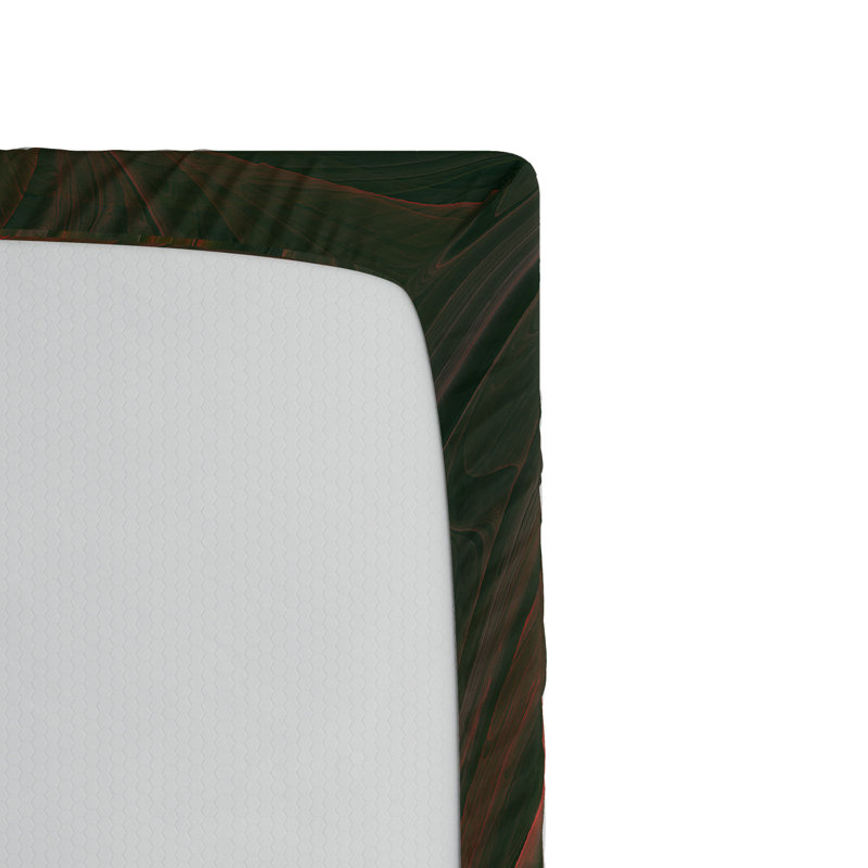 Microfiber Abstract Fitted Sheet, Twin XL Fitted Sheet