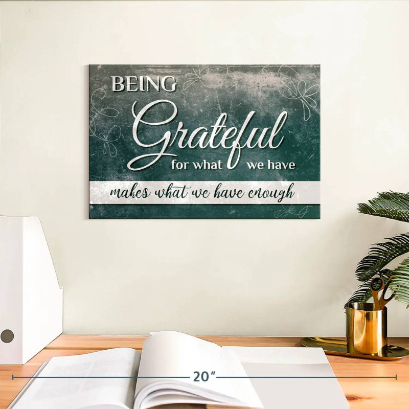 Citation Tergel Being Grateful, H 8 po x l 12 po