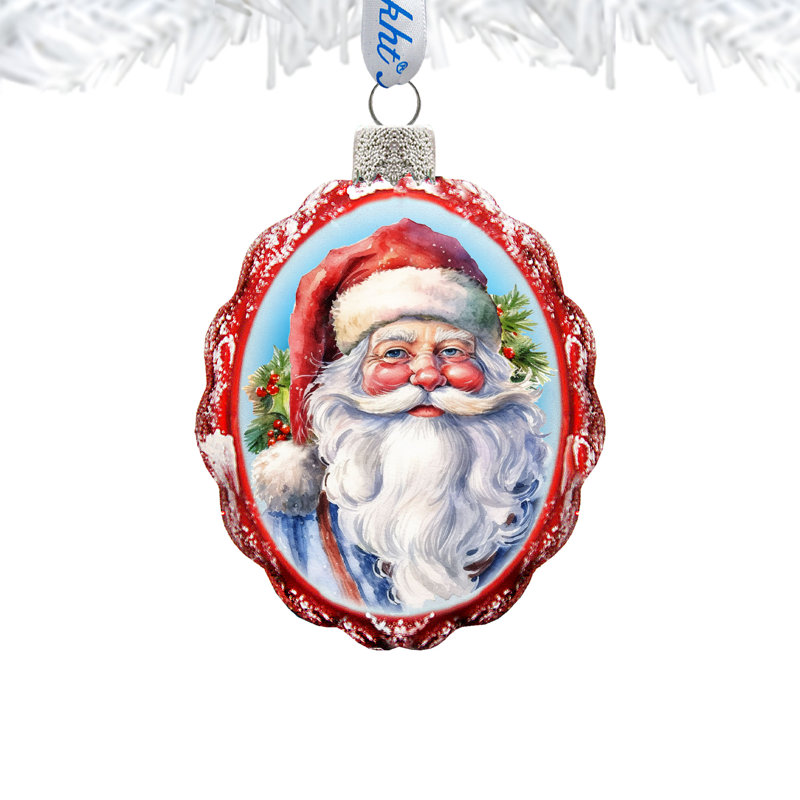 4'' Glass Hanging Figurine Ornament