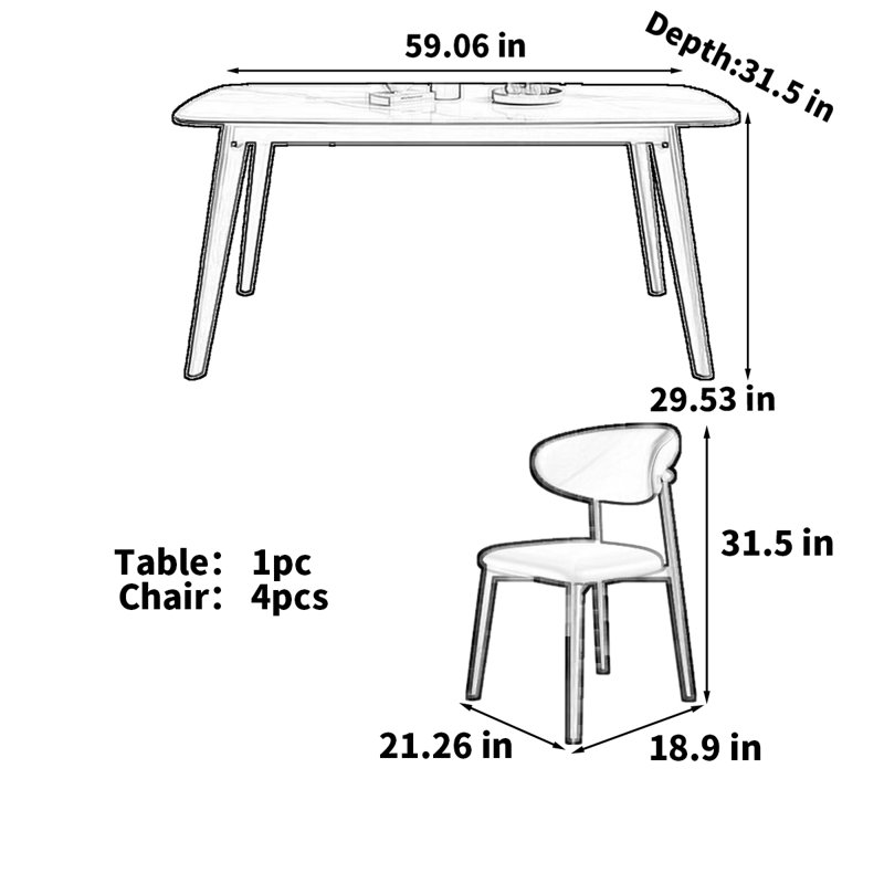 Lafon, 29.53"H x 59.06"L x 31.5"W