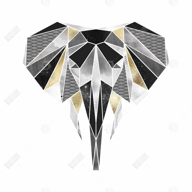 " Geometric Elephant "
