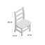 Paire de chaises à dossier échelle Jonti-Craft KYDZ-16115899