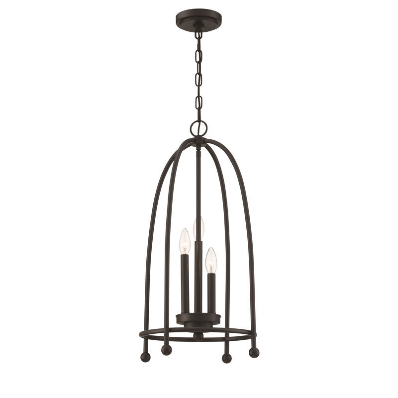 Luminaire suspendu 14 po Allman, Noir, noir, noir, noir