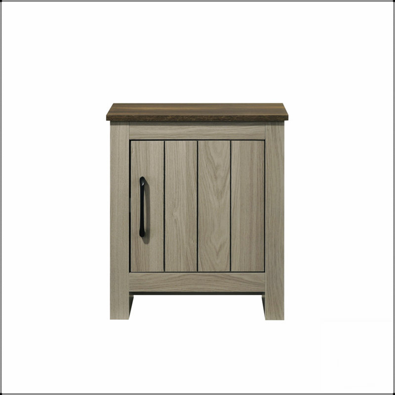 Table de bout de 16 po de largeur, table d'appoint, table de chevet avec porte d'armoire pour le rangement et l'élégance dans les maisons modernes