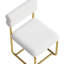 Ensemble de deux chaises de salle à manger en tissu Teddy