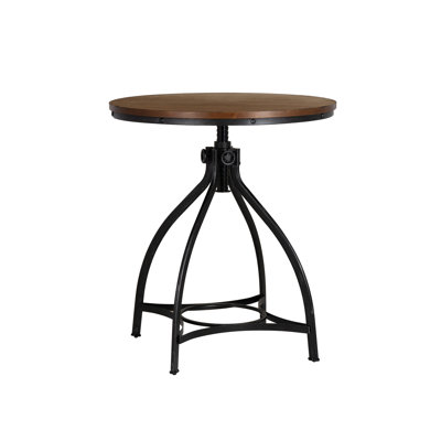 Kerome Round Adjustable Bar Table