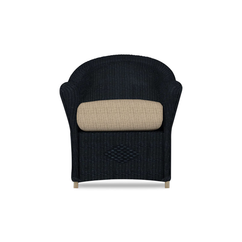 Reflections Outdoor Dining Armchair, Ebony, Remy Pebble