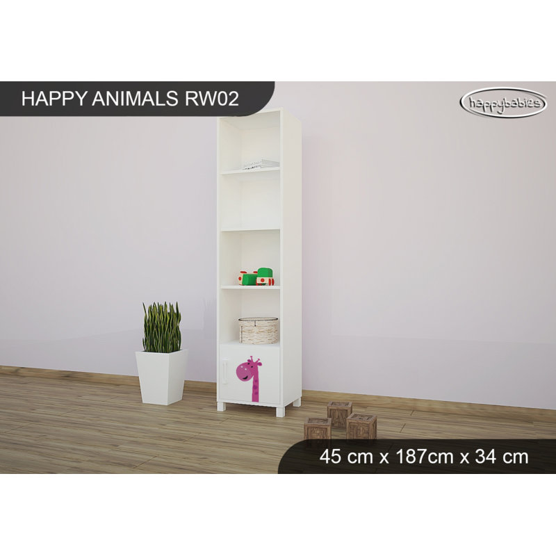 187cm H X 45cm W Cube Unit Kids Bookcase, White